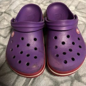 Purple crocs